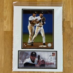 NWT NY Yankees USPS Issued Matted 8"×10" Jeter/A-Rod Photo & Stamped Cachet